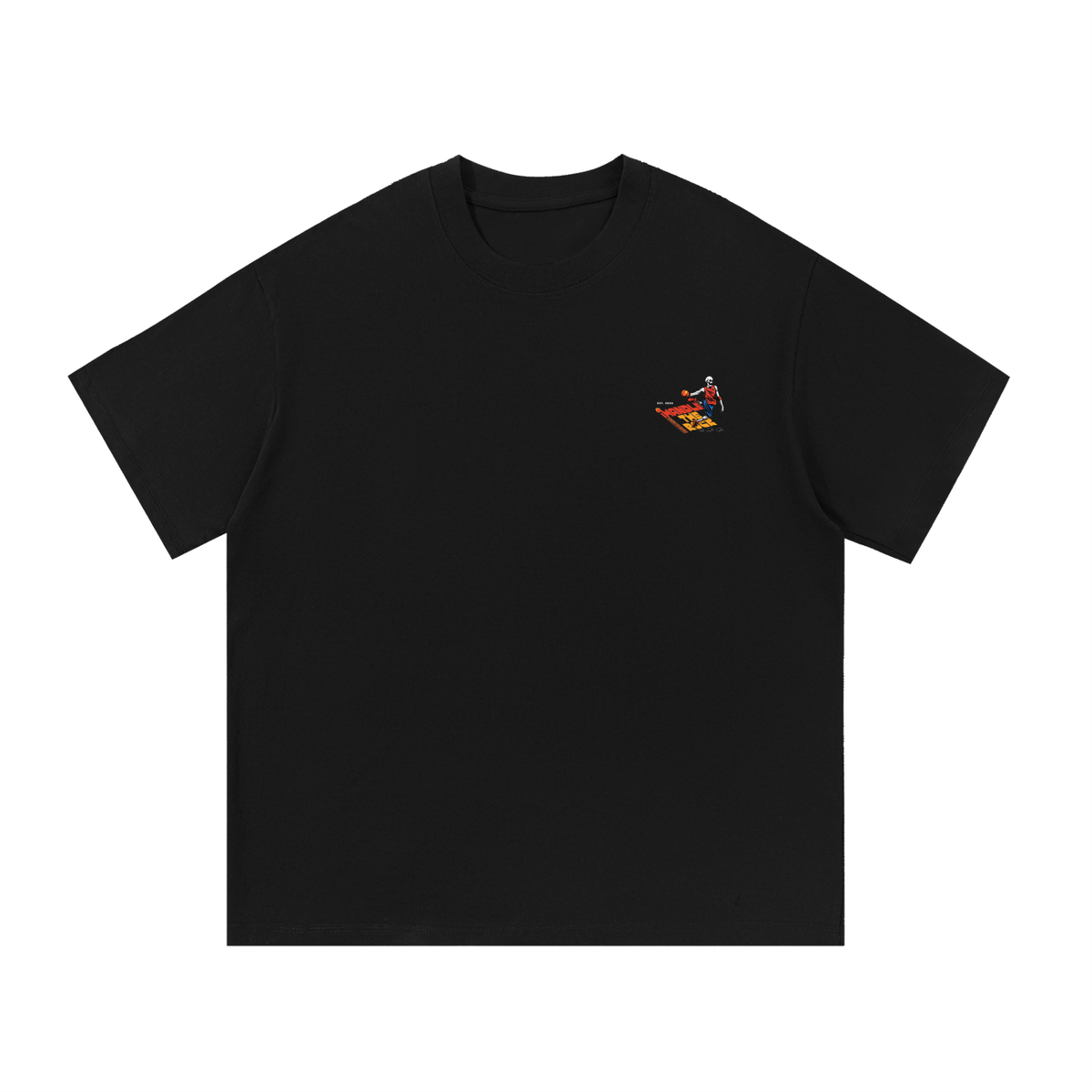 Skeleton in the Air Basketball Essential Cotton T-Shirt