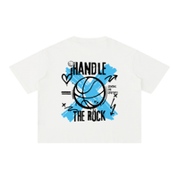 Wrong graffiti basketball Mineral Wash Boxy Cotton T-Shirt
