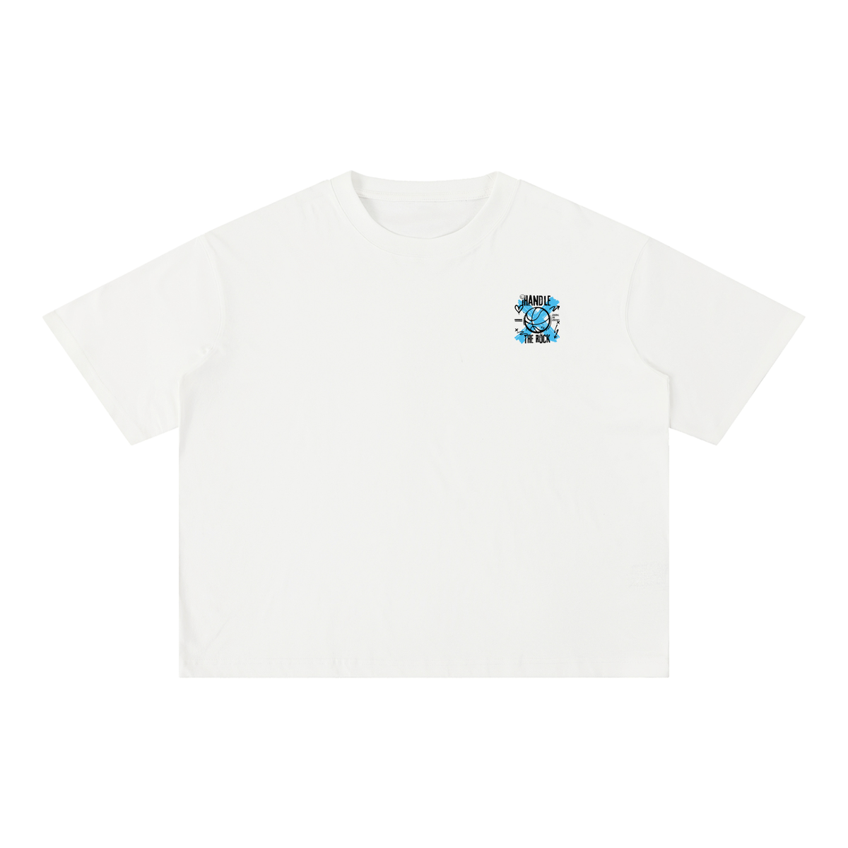 Wrong graffiti basketball Mineral Wash Boxy Cotton T-Shirt