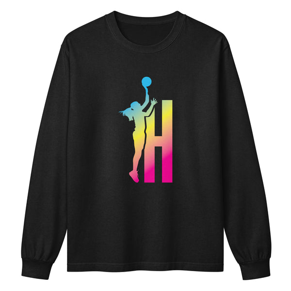 Unisex garment dye heavyweight long sleeve tee