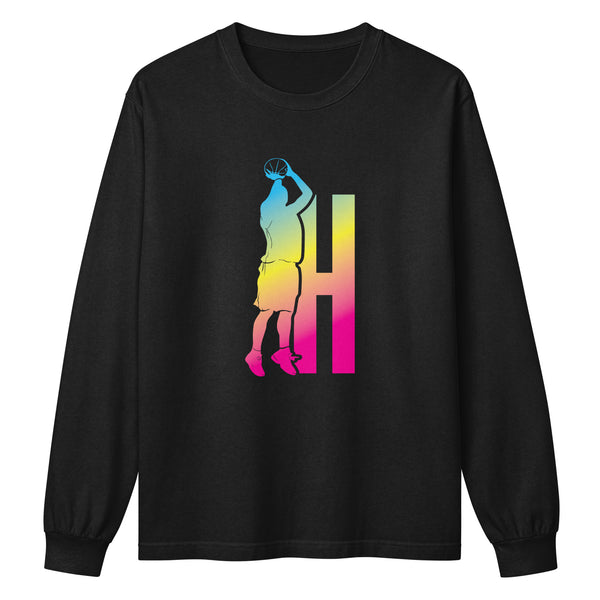 Unisex garment dye heavyweight long sleeve tee
